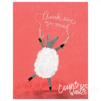 Notecard Sheep Thank You