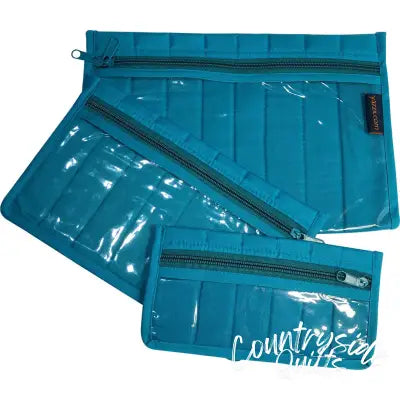 Notions Pouch Set Aqua 3 Piece