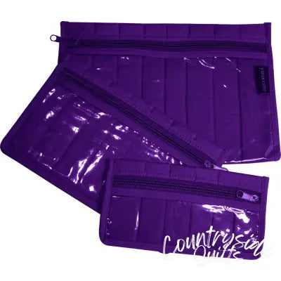 Notions Pouch Set Purple 3 Piece