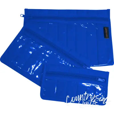 Notions Pouch Set Royal Blue 3 Piece