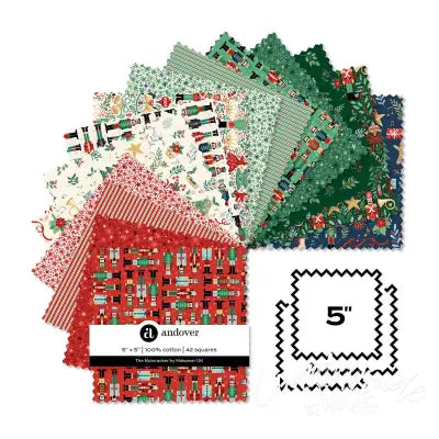 The Nutcracker 5 Inch Square 42 Cuts Each