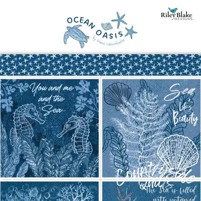 Ocean Oasis 2-1/2in Strips, 40pcs/bundle