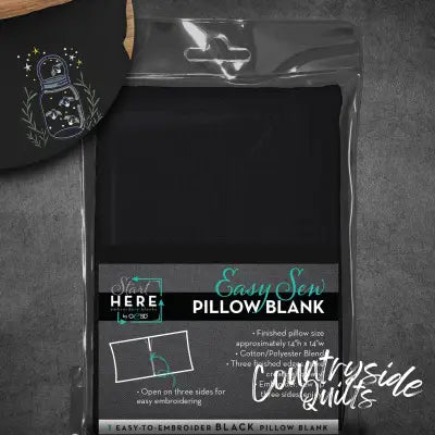 OESD Easy Sew Pillow Blank Black