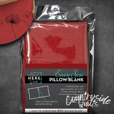 OESD Easy Sew Pillow Blank Red