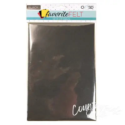 OESD Favorite Felt Black 2pk