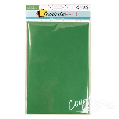 OESD Favorite Felt Green 2pk