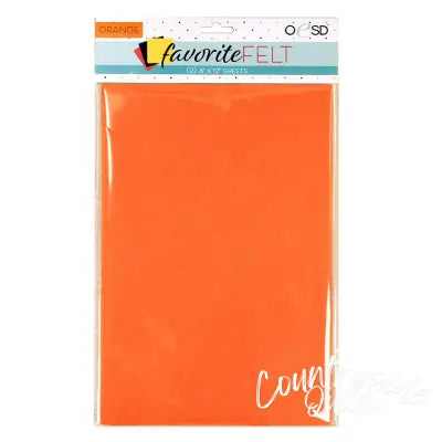 OESD Favorite Felt Orange 2pk