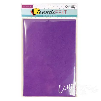 OESD Favorite Felt Purple 2pk