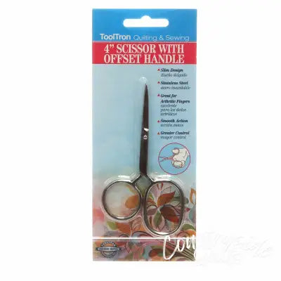 Offset Scissors 4in Large Handle