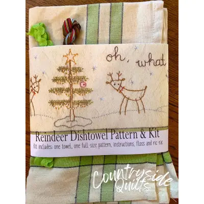 Oh! What Fun Dishtowel Pattern and Floss Kit