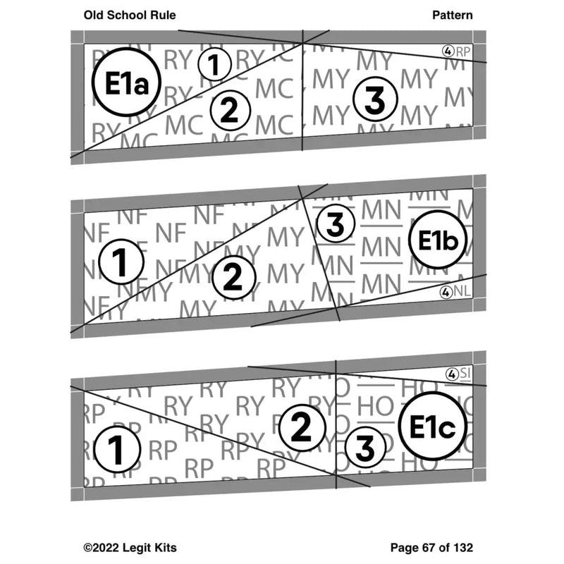 Old School Rule Pattern PT030