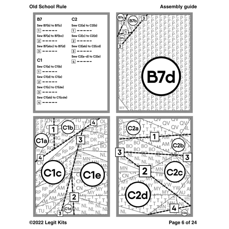 Old School Rule Pattern PT030