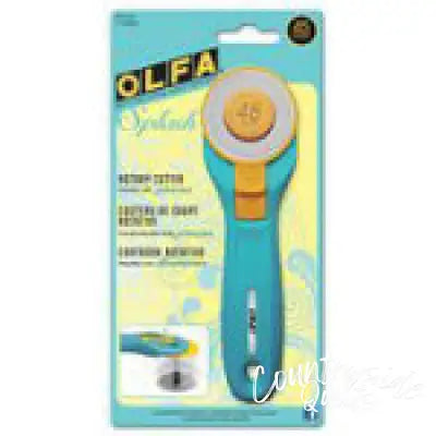 Olfa Splash Rotary Cutter 45mm Aqua Blue RTY-2C