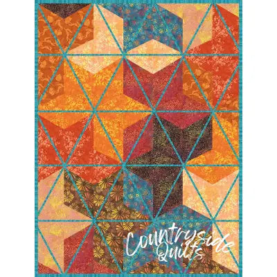 Ombre Blossom Digital Quilt Top 60x72""