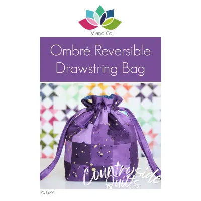 Ombre Reversible Drawstring Bag