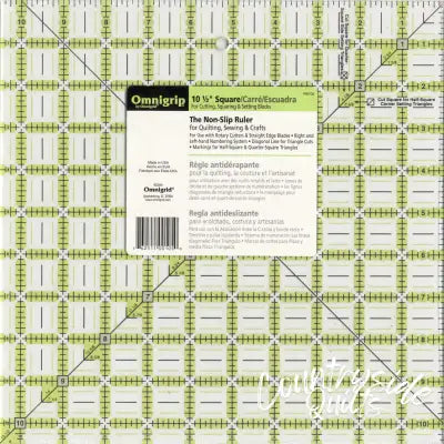 Omnigrid Omnigrip Neon Ruler 10 1/2in Square