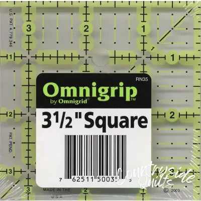 Omnigrid Omnigrip Neon Ruler 3-1/2in x 3-1/2in