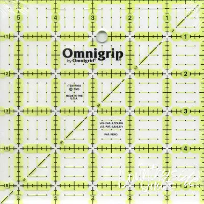 Omnigrid Omnigrip Neon Ruler 5-1/2in x 5-1/2in