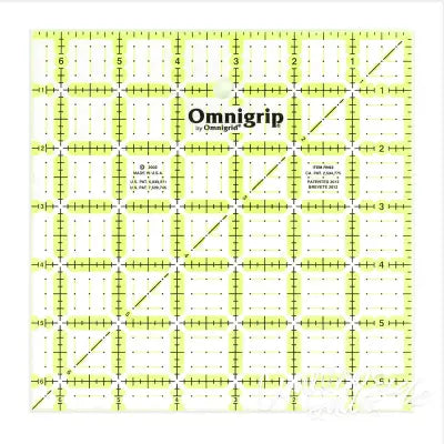 Omnigrid Omnigrip Neon Ruler 6-1/2in x 6-1/2in