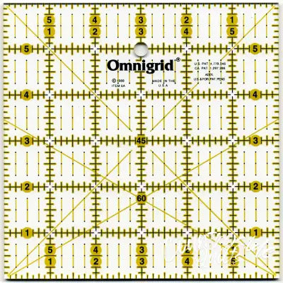 Omnigrid Ruler 6in x 6in With Angles
