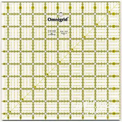 Omnigrid Ruler 9 1/2in Square