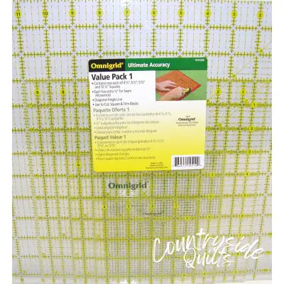 Omnigrid Square Ruler Value Pack 1