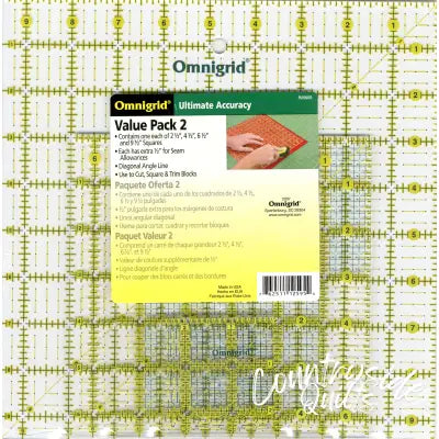 Omnigrid Square Ruler Value Pack 2