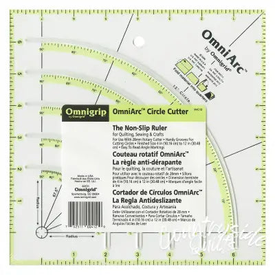 Omnigrip OmniArc Circle Cutter Ruler 8in Square
