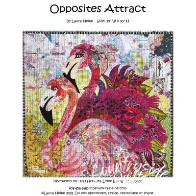 Opposites Attract Collage Pattern by Laura Heine