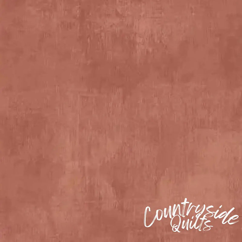Orange Dry Brush Terracotta Cotton Wideback Fabric per yard