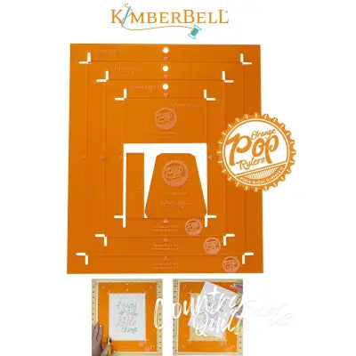 Orange Pop Rulers Rectangle Set