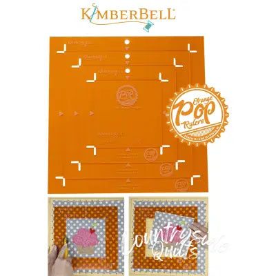 Orange Pop Rulers Square Set