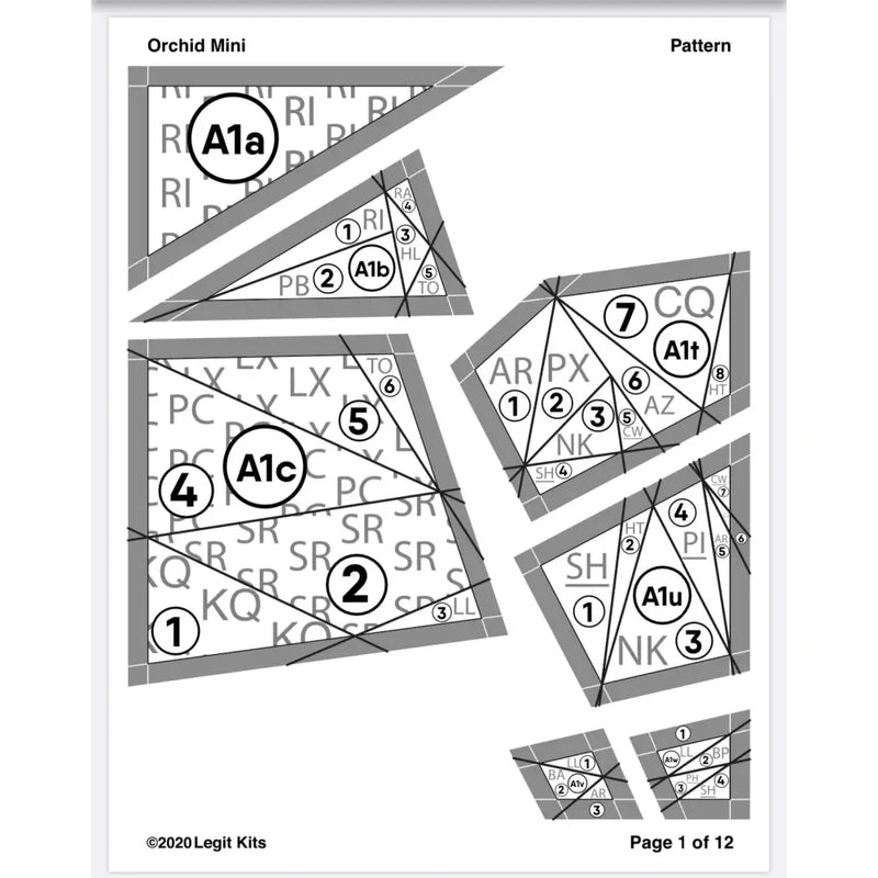 Orchid Mini Pattern PT009