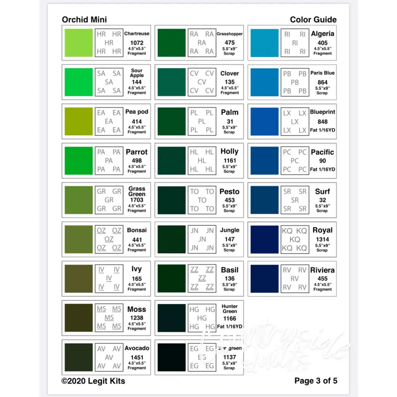 Orchid Mini Quilt Kit QK009