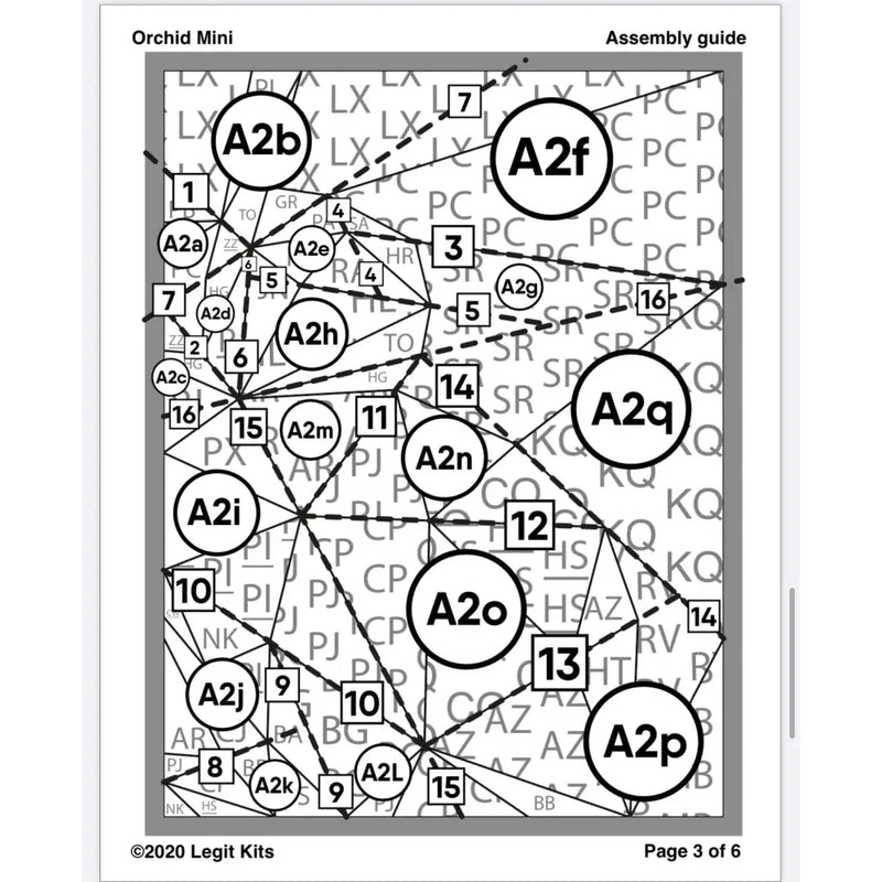 Orchid Mini Quilt Kit QK009