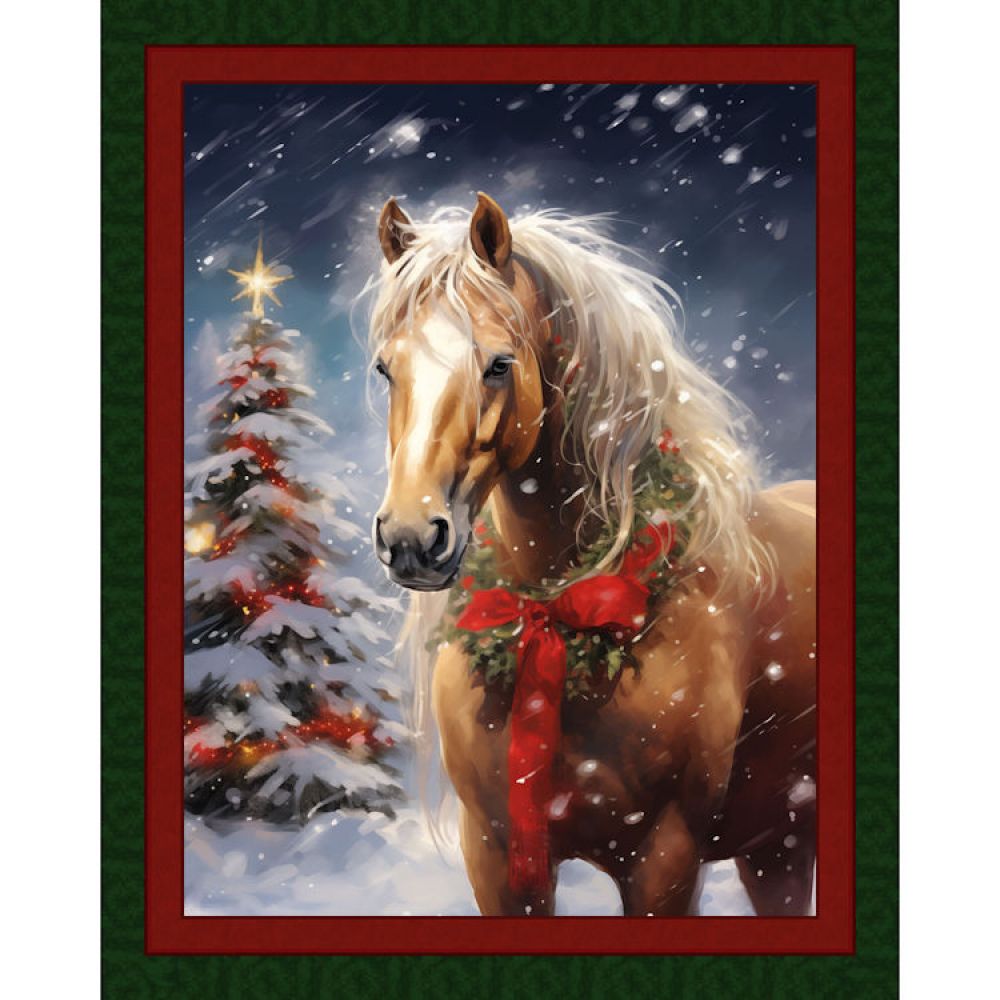 45" Christmas Horse