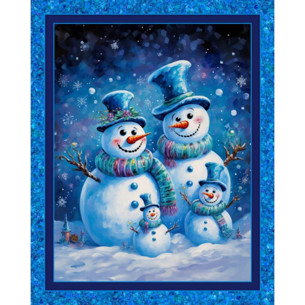 45" Snow Family Panel