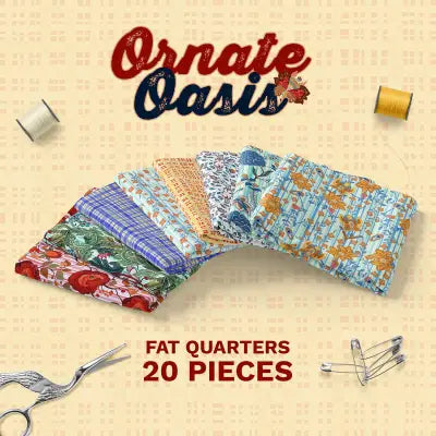 Ornate Oasis Fat Quarters - 20 FQs