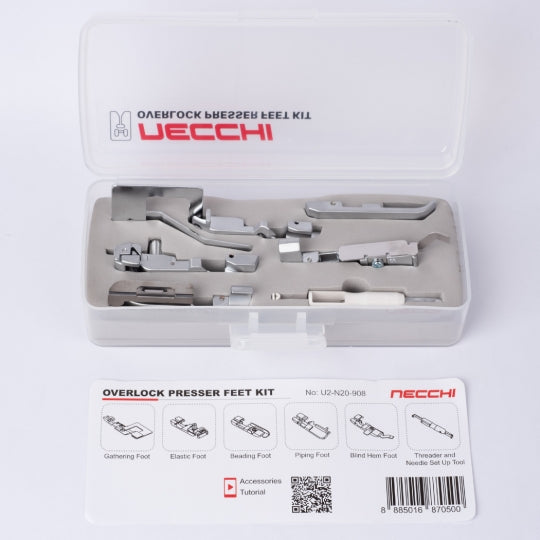 Necchi Overlock Presser Feet Kit