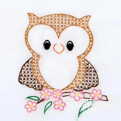 Owl On Branch 9in Quilt Blocks