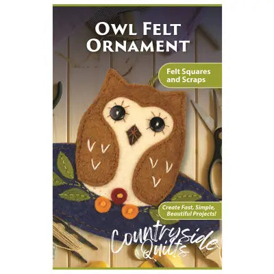 Owl Felt Ornament Pattern Pack
