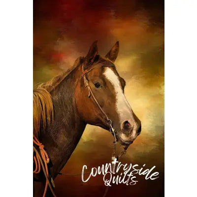 Paint Horse in Bridle Panel 14.5in x 22.75in