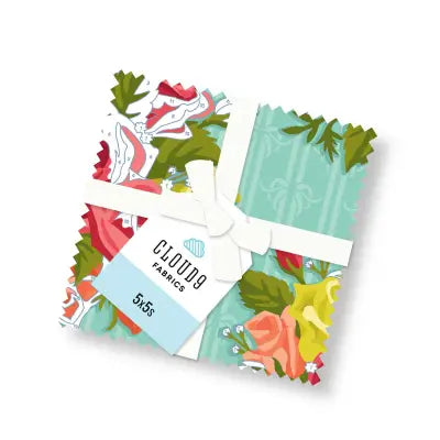 Paint-by-Number Garden Party 5x5 organic cotton