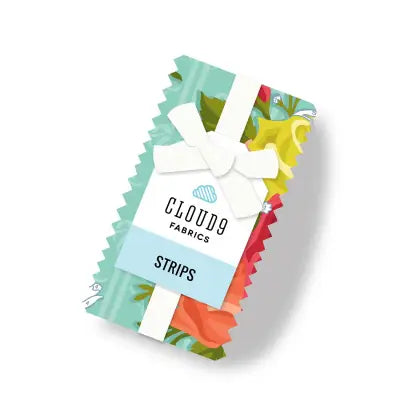 Paint-by-Number Garden Party Strips organic cotton