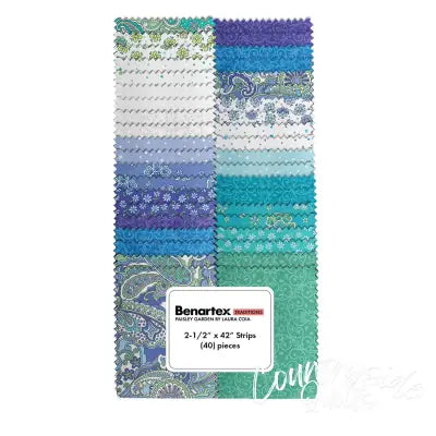 Paisley Garden 2.5in Strips, 40pcs/bundle