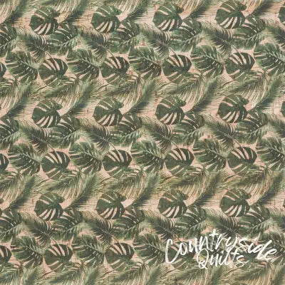 Palm Leaves Cork 5 Yards