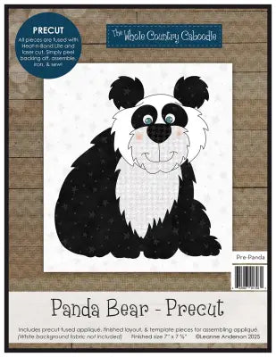Panda Bear Precut Fused Applique Pack