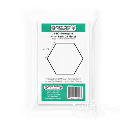 Paper Pack Hexagon 2-1/2in 25pc