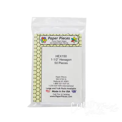 Paper Piece Hexagon Pack 1-1/2in 50pc