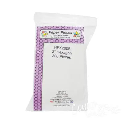 Paper Piece Hexagon Pack 2in 300pc